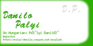 danilo palyi business card